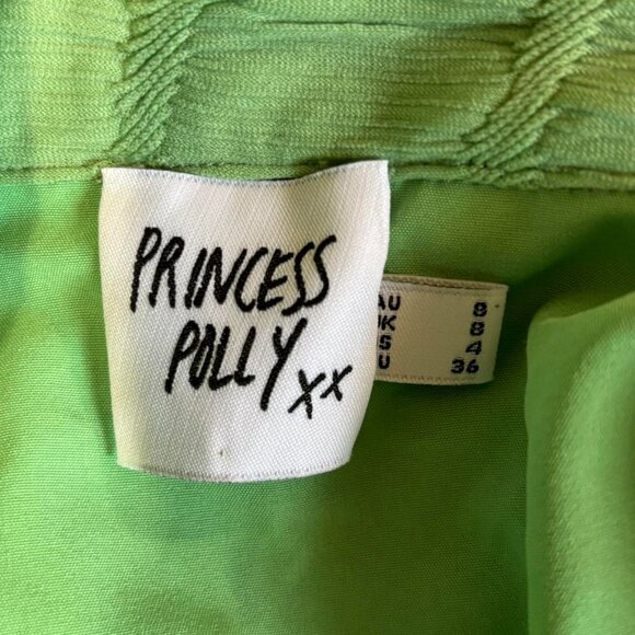 Green Button-Up Shirt Dress – Princess Polly - Picture 7 of 8